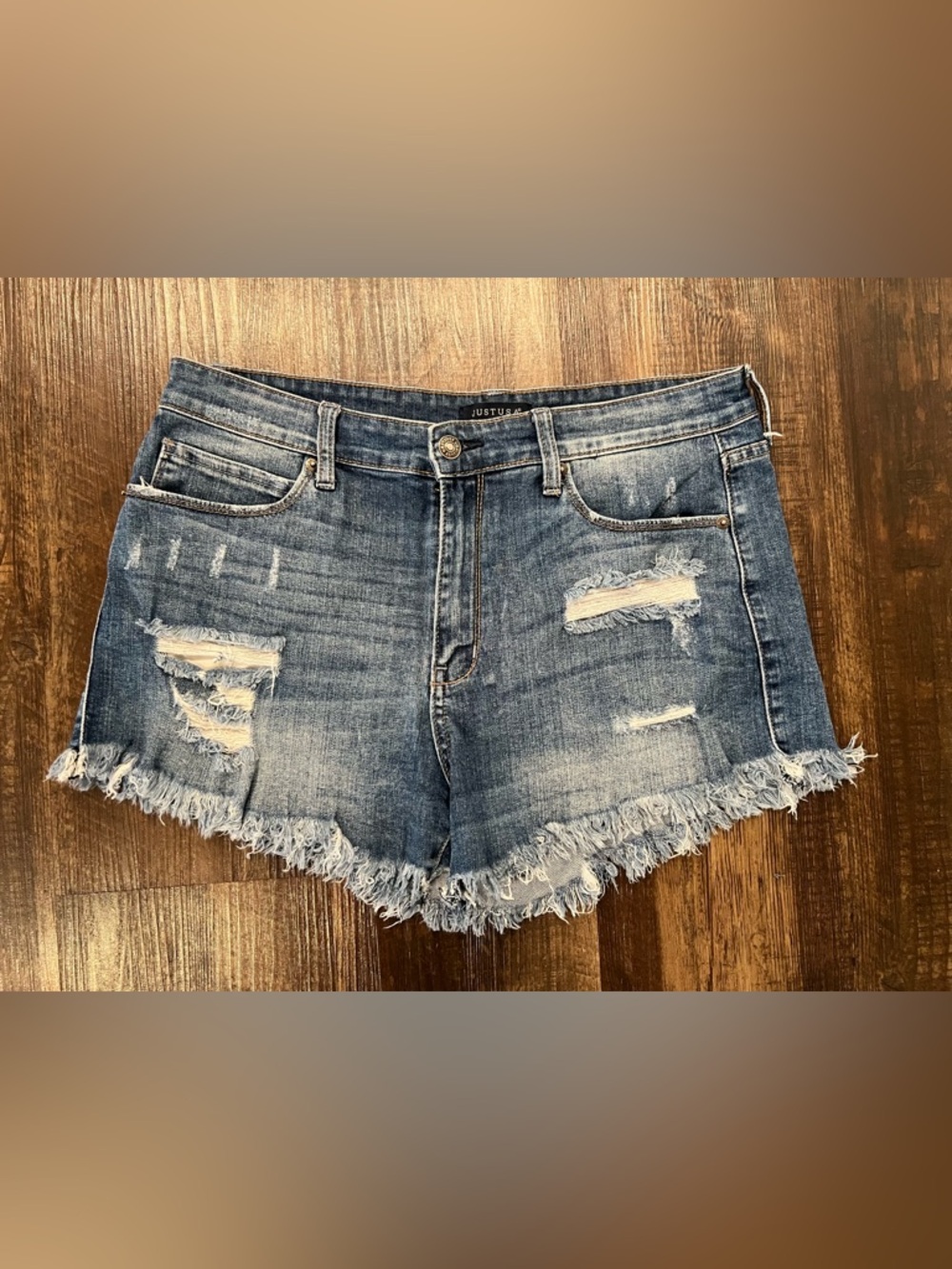 Just USA Light Blue Denim Jeans with Contrast Stitching
